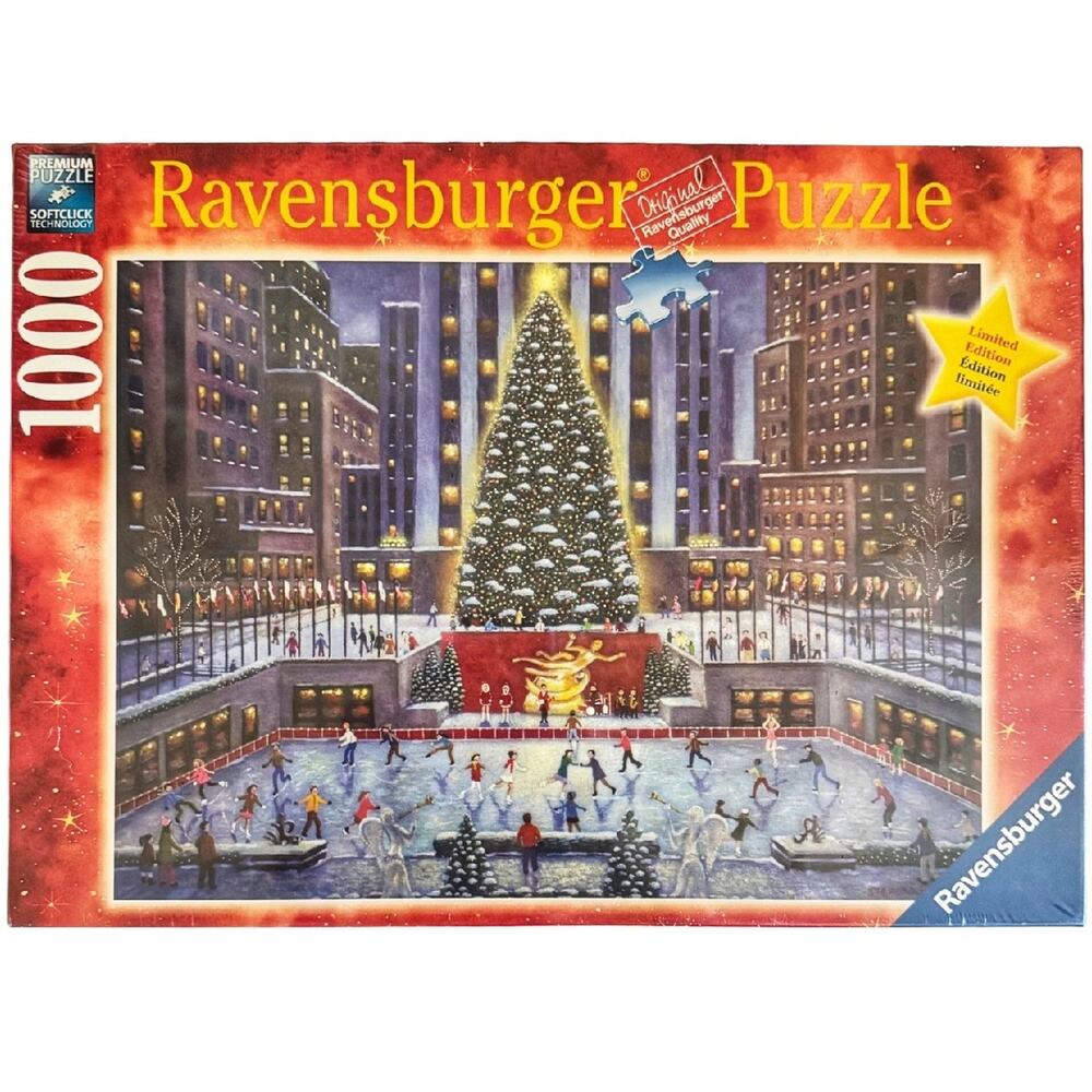 Ravensburger NYC Christmas 1,000 Piece Puzzle No. 195633, Family Game Night, NEW